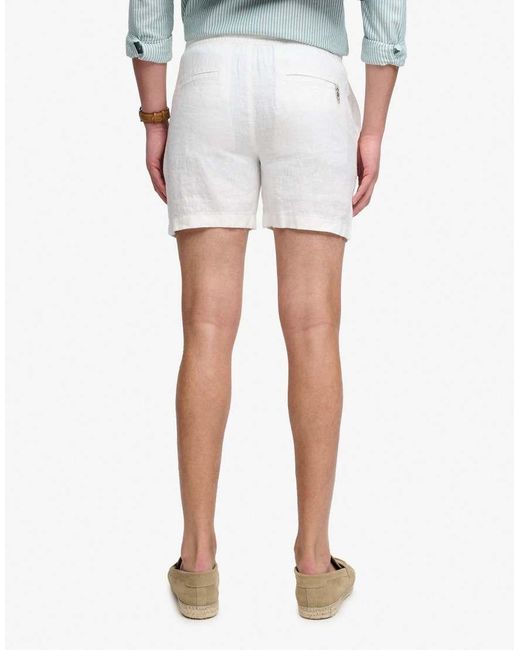 Superdry Blue Linen Shorts for men