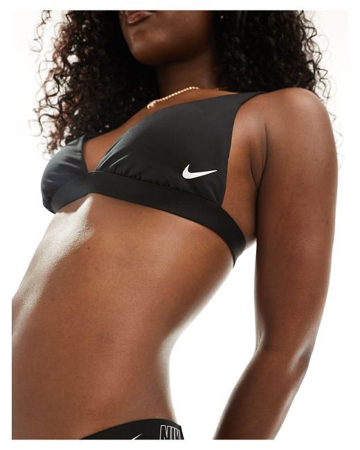 Nike Black – essential – bustier-bikinioberteil