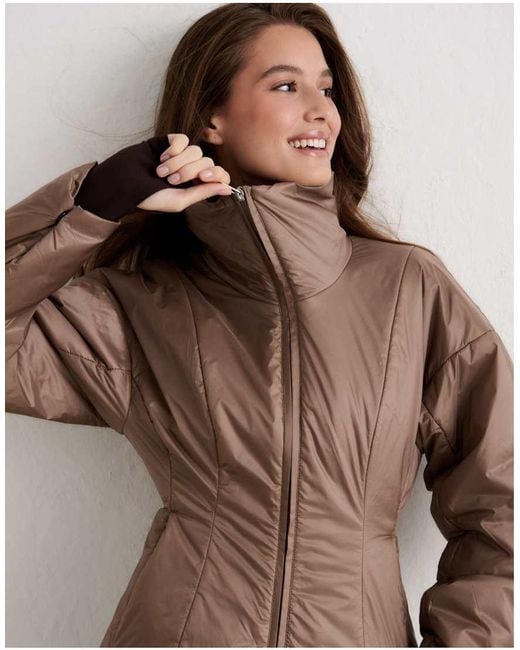 Aim'n Natural Espresso Padded Jacket