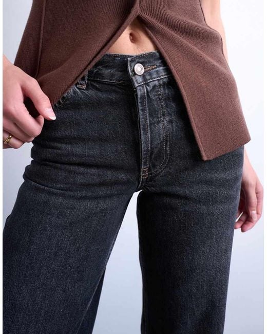 TOPSHOP Multicolor Ember Low Rise Straight Leg Jean