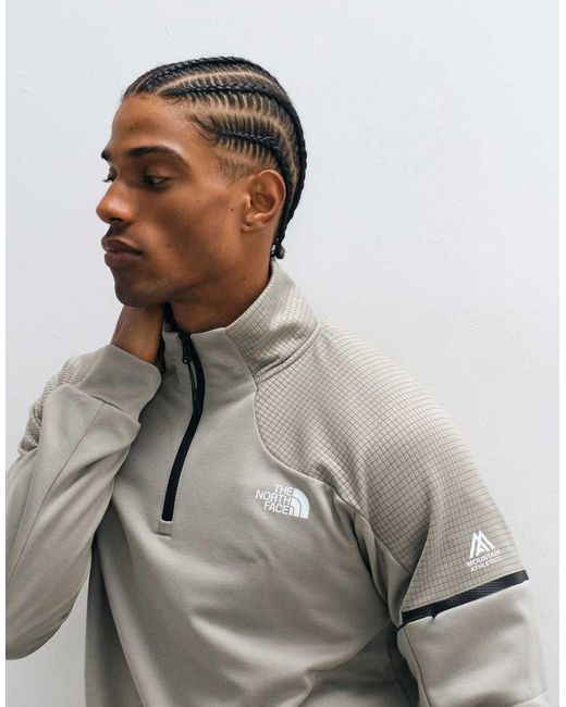 The North Face Gray Mountain Atheltics 1/4 Zip Fleece for men