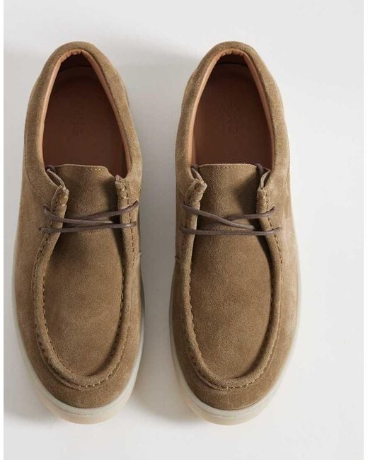 Mango Brown Real Leather Lace Up Shoes for men