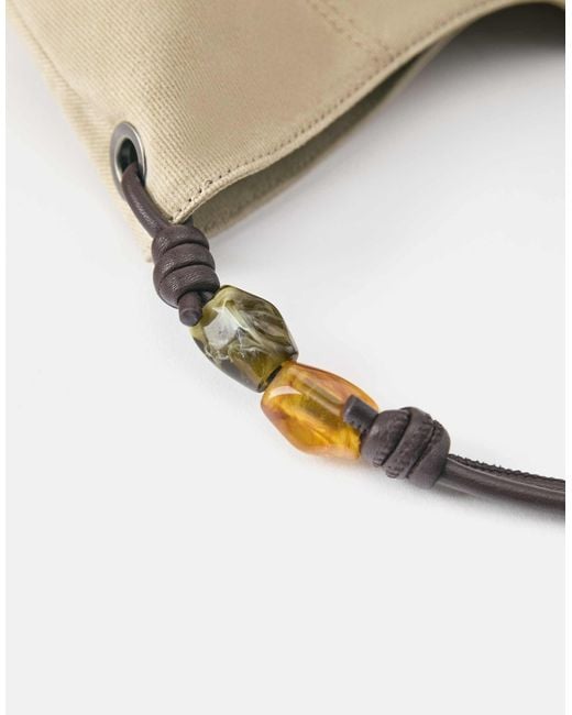 Pull&Bear Natural Perlen-shopper