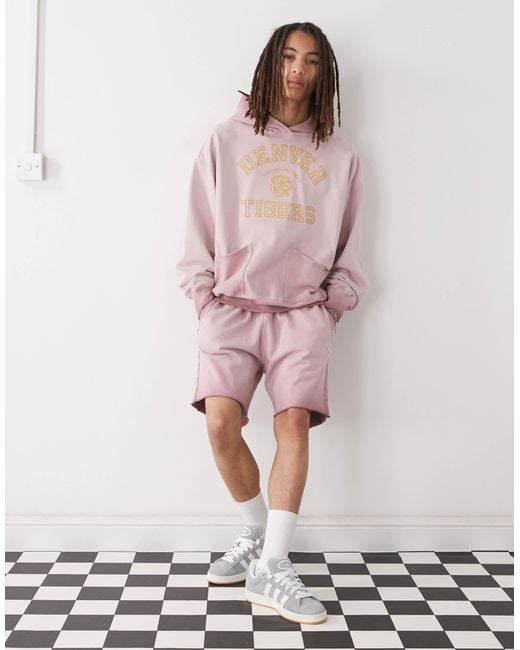 Champion – bermudashorts in Pink für Herren