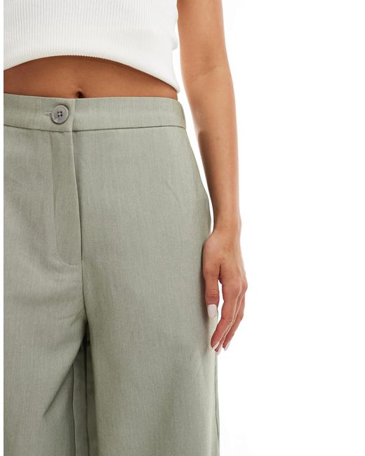 ASOS Green Tailored Relaxed Straight Leg Pants