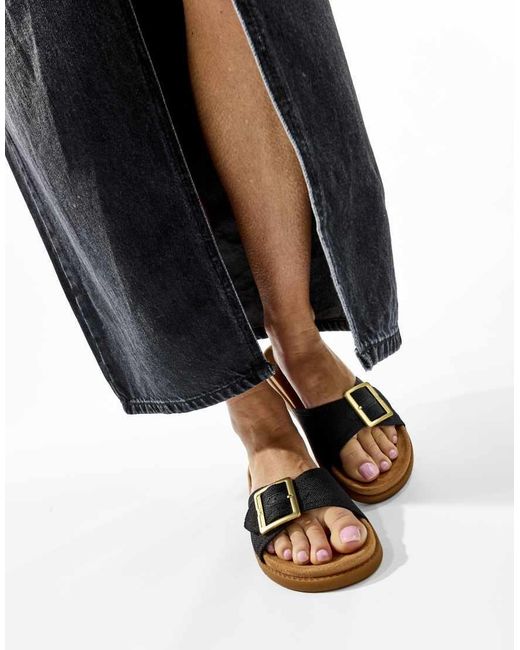 TOMS Black Marin Slide