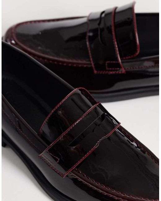 ASOS Black Penny Loafers for men