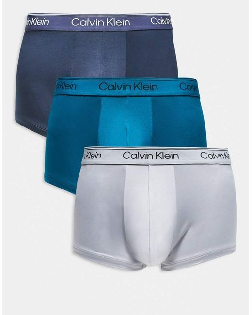 Micro Stretch di Calvin Klein in Blue da Uomo