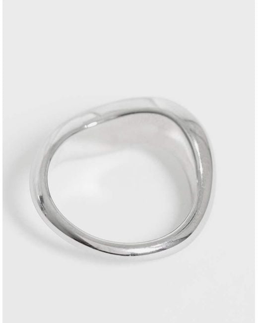 ASOS Metallic Pack Of Two Stainless Steel Stacking Rings