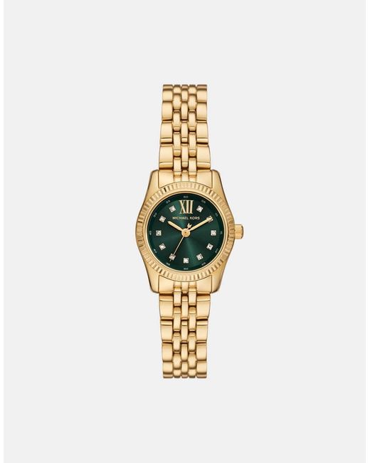 Michael Kors Metallic Lexington Three-Hand, -Tone Stainless Steel Watch