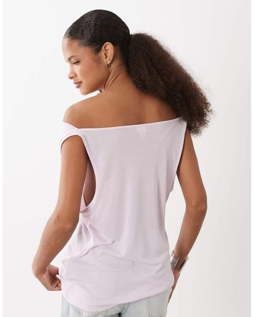 ARKET White Cowl Neck Tank Top