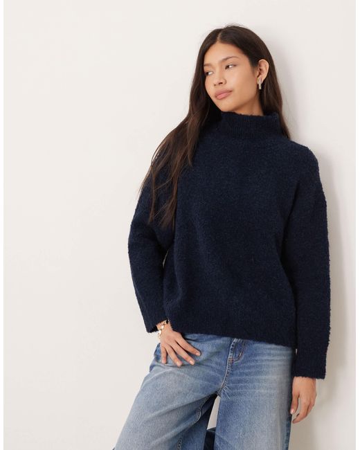 Pull ras ASOS en coloris Blue