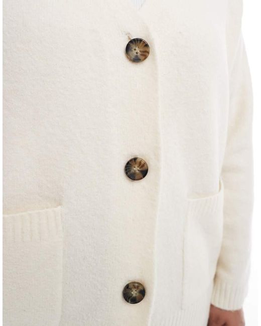 Cardigan Squadrato di Vero Moda in White