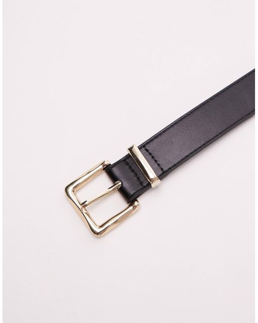Ceinture avec boucle carrée classique Mango en coloris White