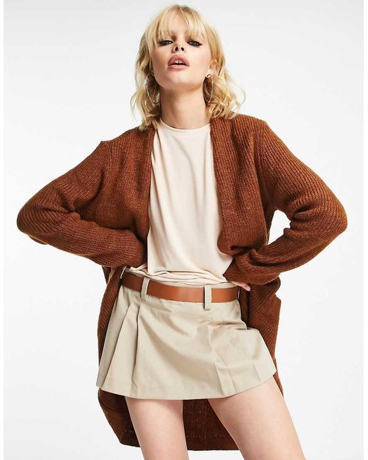 ONLY White Longline Cardigan