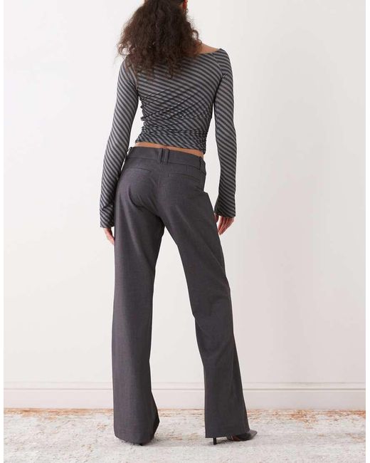 Weekday Blue Flared Tailored Trousers