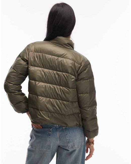 Chaqueta De Plumas Caqui Ligera Con Diseño Plegable Polly De -Verde Levi's de color Multicolor