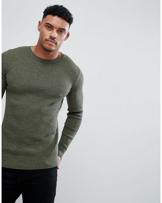 muscle fit mens jumper