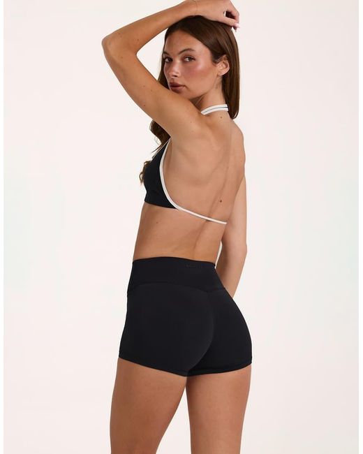 BO+TEE Black Soft Active High Waist Mini Shorts