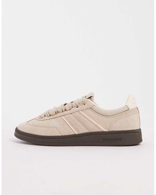 Tommy Hilfiger Black Wich Suede Trainers With Ribbon Laces