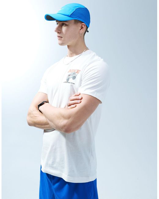 Sole rally - t-shirt bianca con stampa sul retro di Nike in White da Uomo