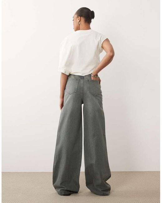 ASOS White Asos Design Tall High Waisted Wide Leg Jeans