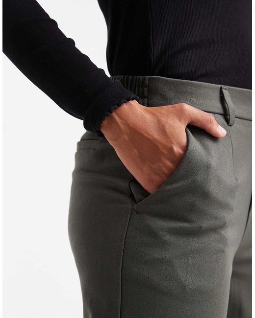 Object Black Wide Leg Tailored Trousers