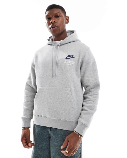 Nike – kapuzenpullover in White für Herren