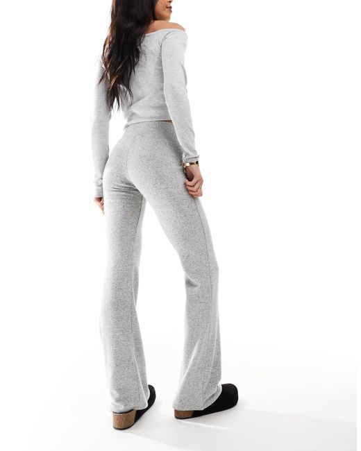 Pull&Bear White Flared jogger Co-ord