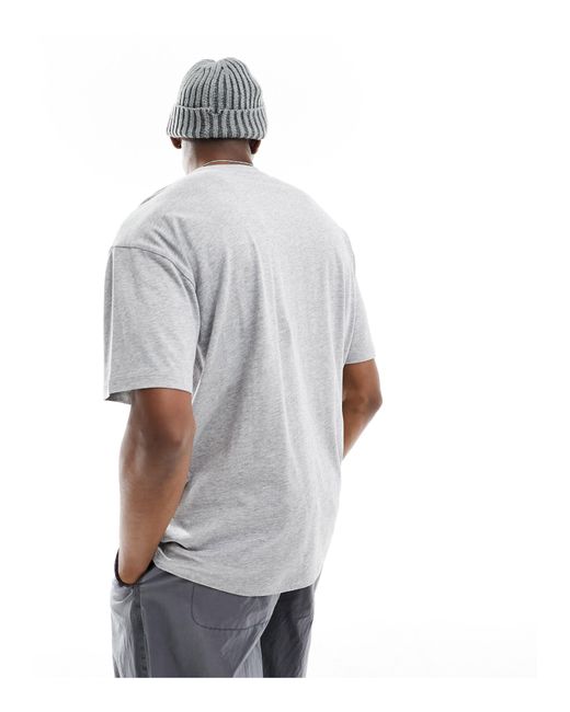 New Look Gray Oversized T-shirt for men