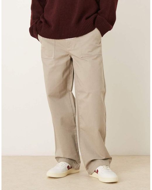 Calvin Klein Natural Barrel Utility Cargo Trousers for men