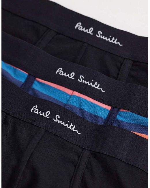 Paul Smith Blue Trunks 3 Pack With Waistband for men