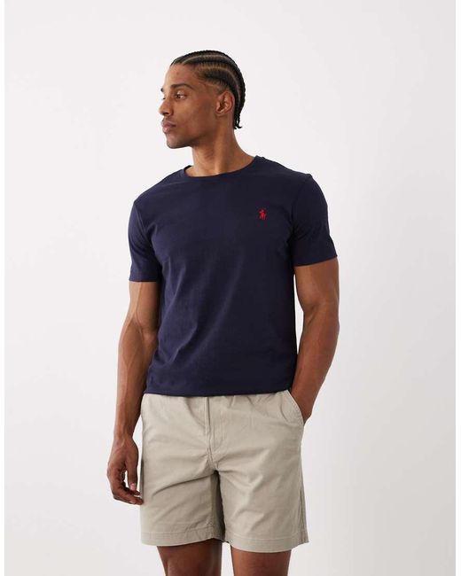 Polo Ralph Lauren White Prepster Icon Logo Stretch Twill Shorts for men
