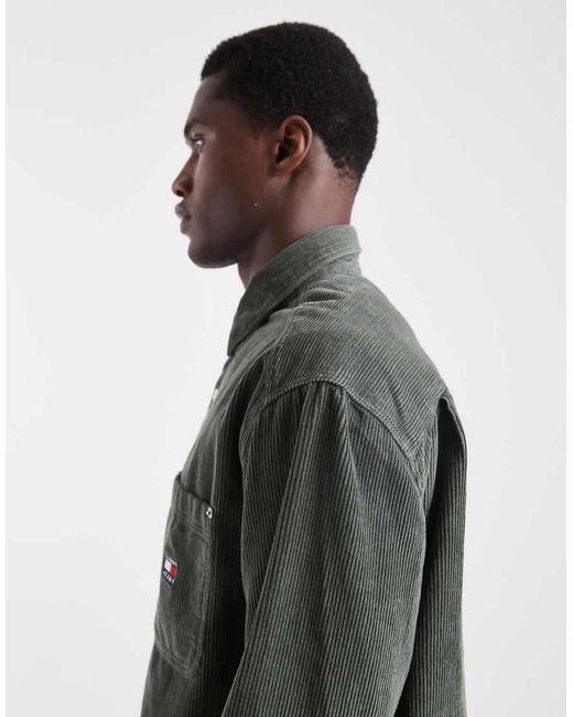 Camicia Kaki Comoda di Tommy Hilfiger in Gray da Uomo