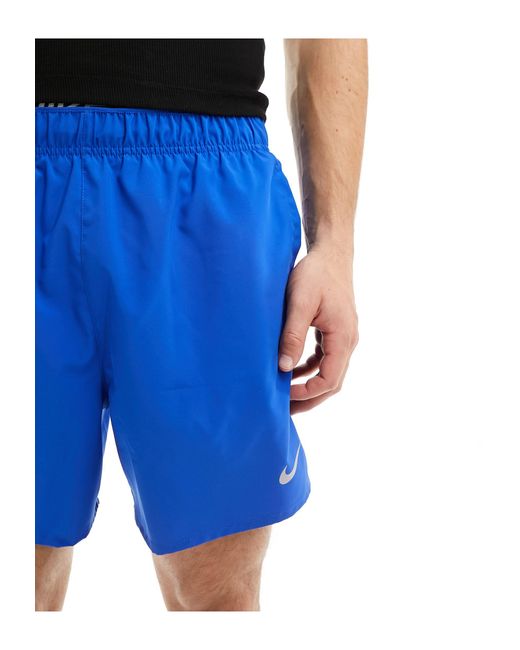 Nike Blue Dri-fit Challenger 5 Inch Shorts for men