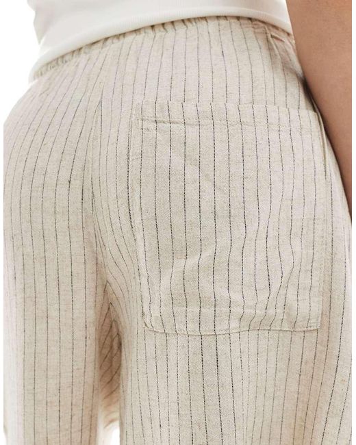 JJXX Natural Linen Blend Shorts