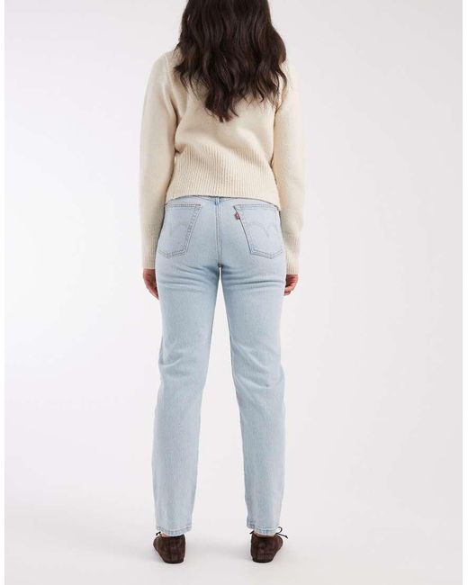 Levi's Blue 501 Straight Crop Jeans