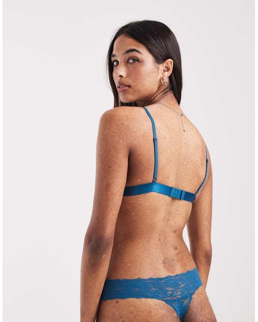 Cotton On Blue Everyday Lace G String Brief