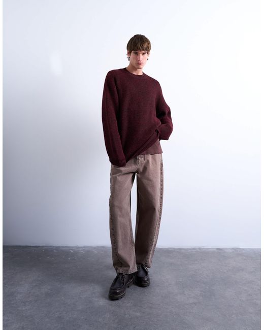 Topman – oversize-pullover in Red für Herren