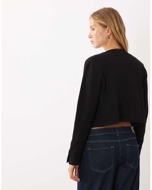 Mango Black Military Jacket