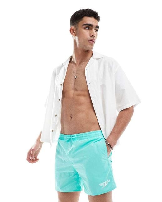 Speedo White Swim Shorts Essential 16" Swim Shorts for men