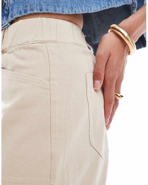 Brave Soul Blue Cotton Rich Shorts With Pockets