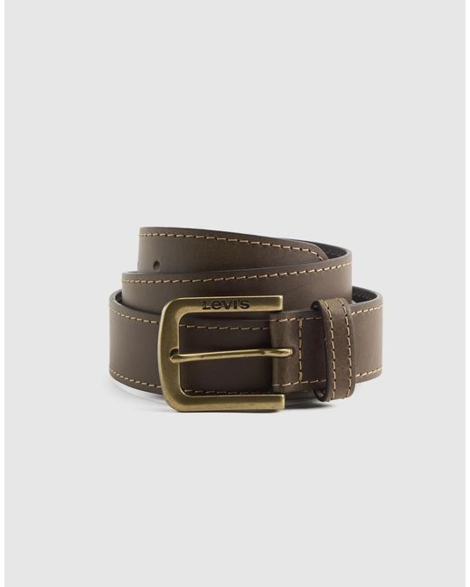 Levi's – loire – ledergürtel in Brown für Herren