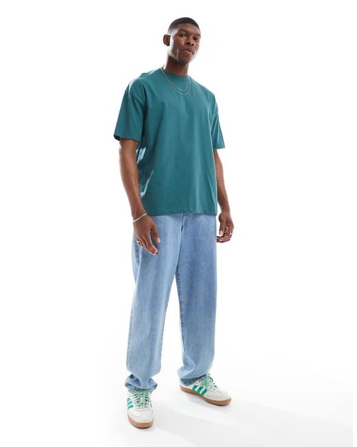 ASOS Blue Essentials 2 Pack Oversized T-Shirts for men