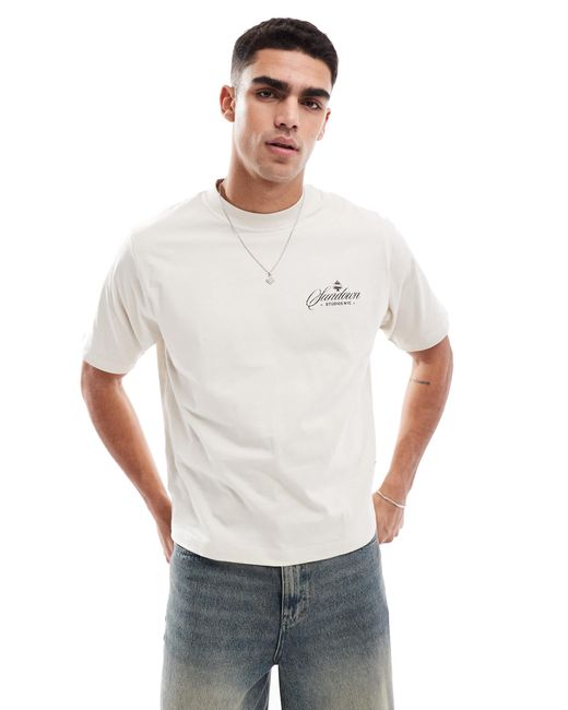 Cotton On Cotton on – kurzes t-shirt aus baumwolle mit "sundown studios"-grafik in White für Herren