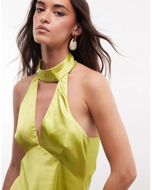 Miss Selfridge White Satin Mini Dress