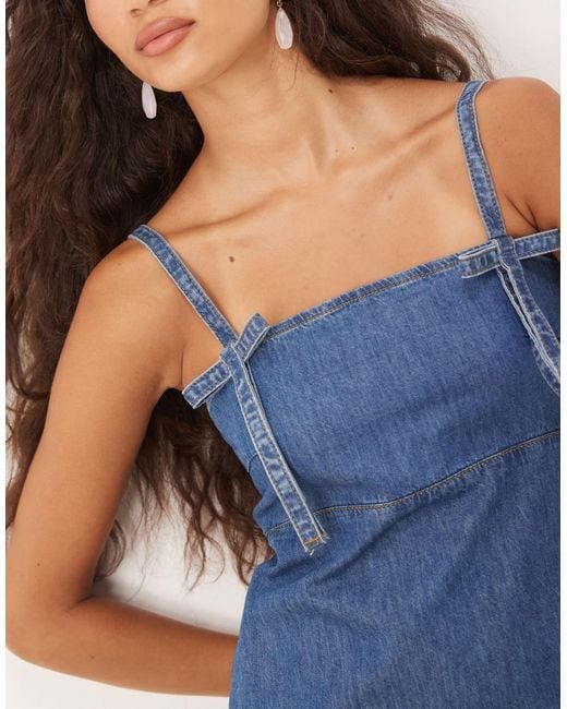 ASOS Blue – mini-jeanskleid