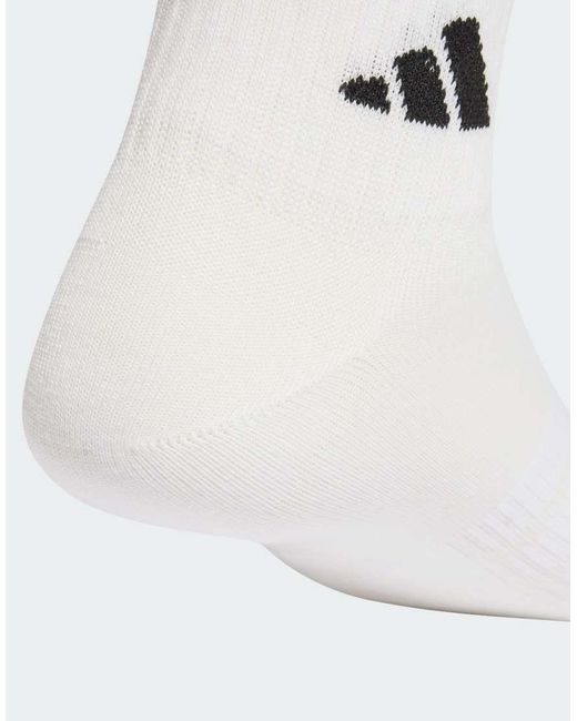 Adidas Originals White Thin&Light Sportswear Ankle Socks 3 Pair Pack