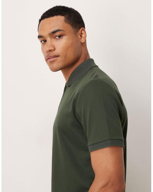 SELECTED – polohemd in Green für Herren