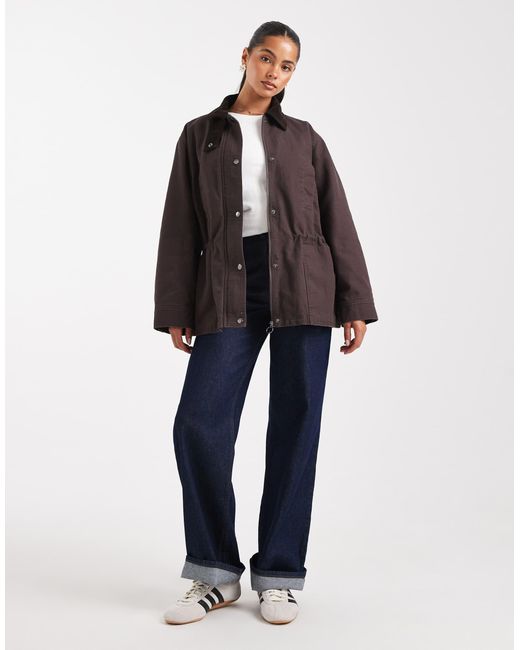 Veste cintrée à la taille - prune ASOS en coloris Blue